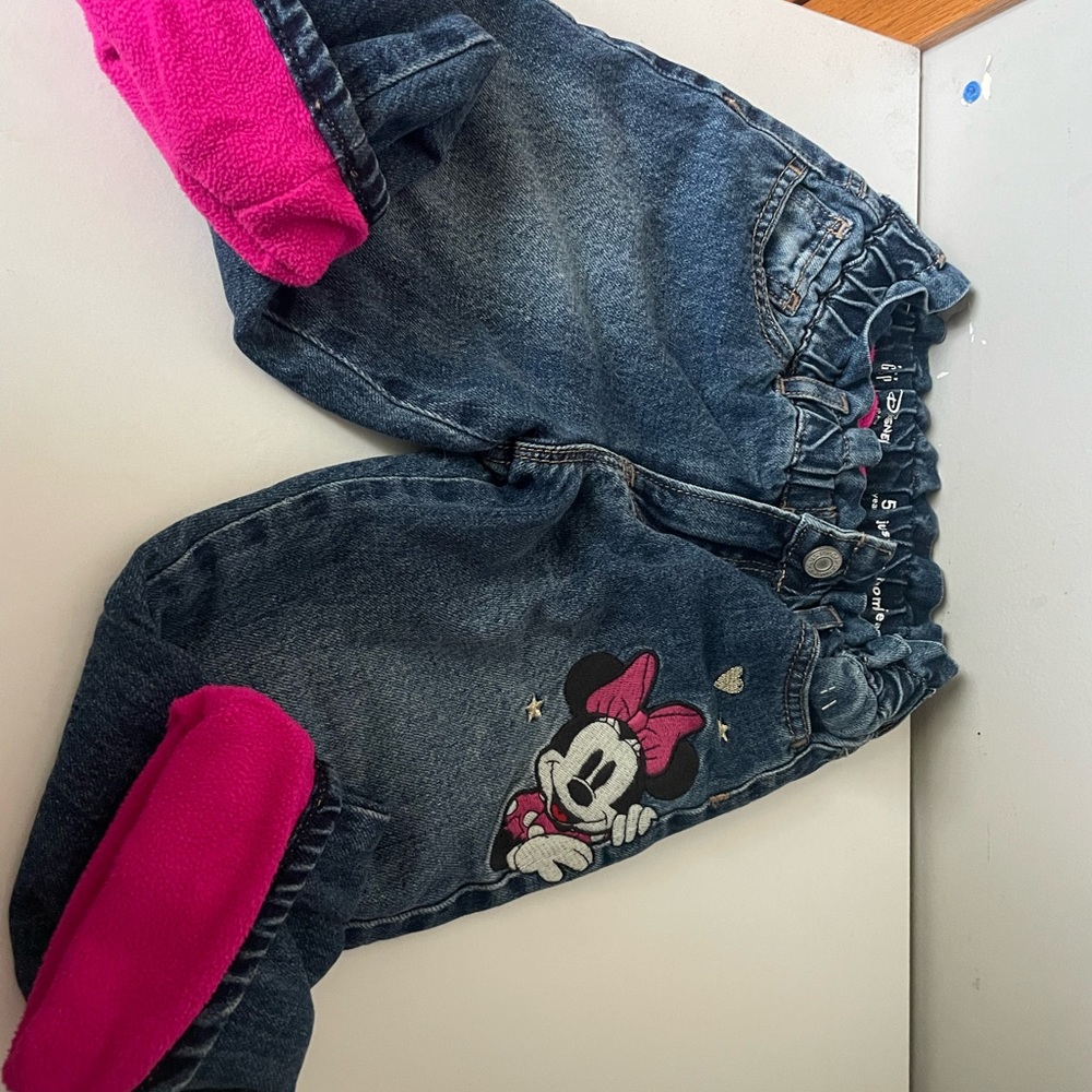 Brand new without tags. Minnie Mouse fleece lined jeans from Gap.